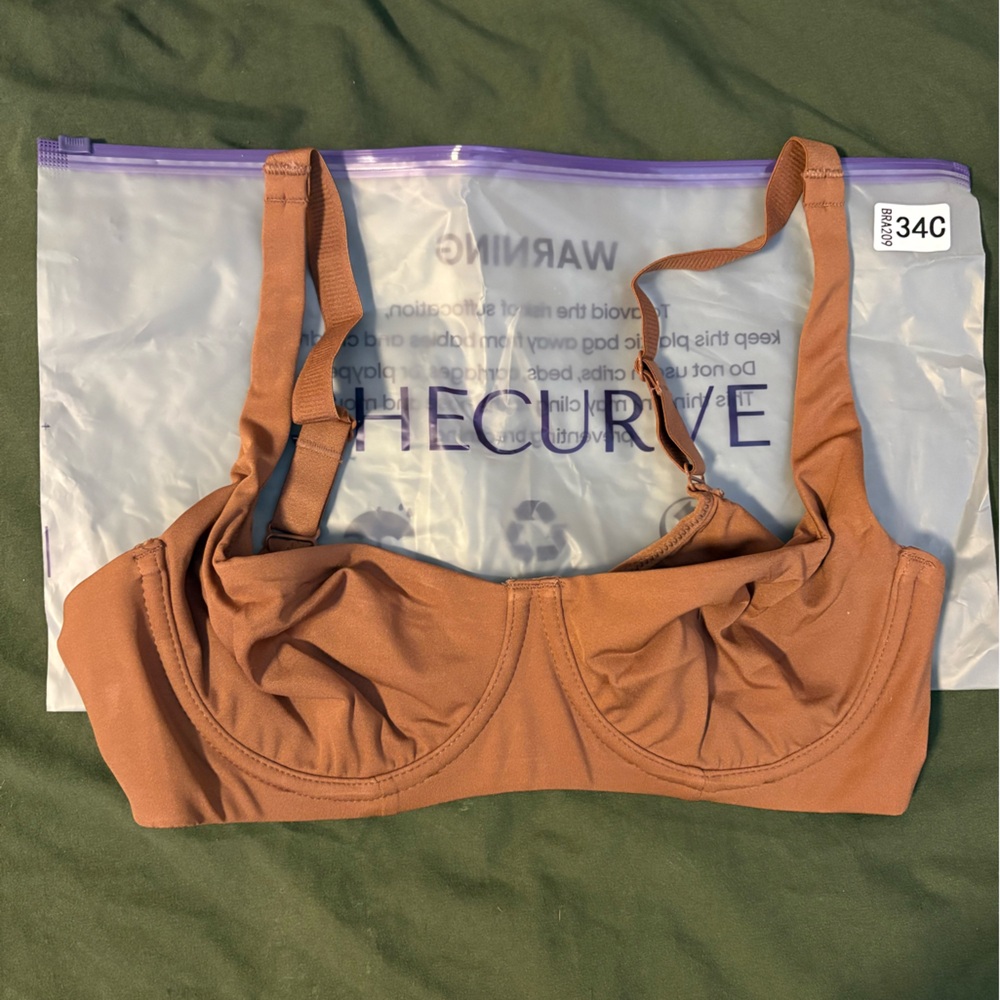 Shecurve Brown Balconette underwire Bra